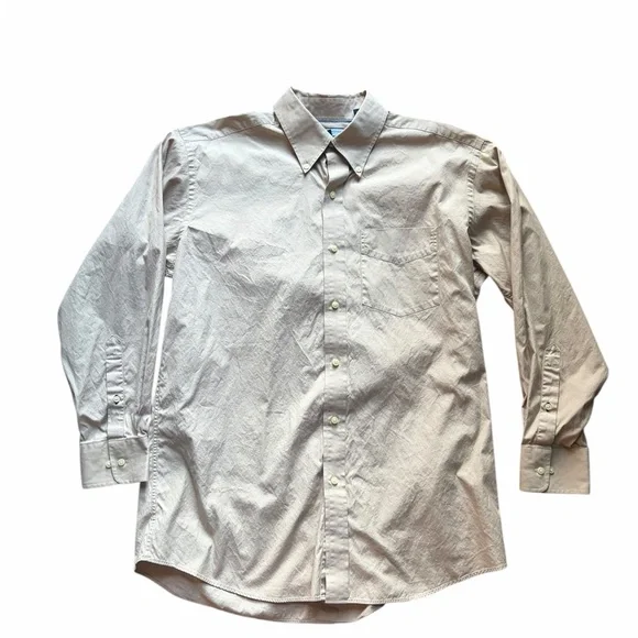 Tommy Hilfiger Men's Tan Dress Shirt - Picture 2 of 11